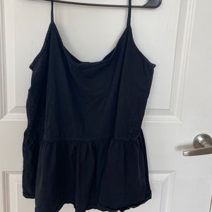 ASOS Curve Peplum Tank - Black